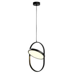 Lampa wisząca ELIPSE LED czarna 38 cm Step Into Design