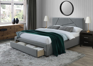 Łóżko VALERY 160 cm z szufladami popiel  - Halmar