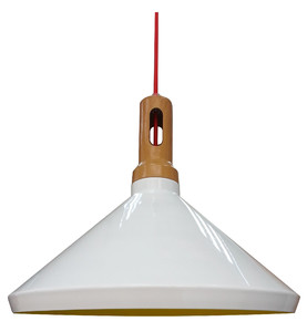 Robinson Lampa Wisząca 35 1x60w E27 Biały / Wnętrze Żółte - Candellux