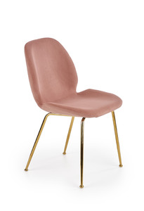 Krzesło K381 różowy / złoty  - Halmar