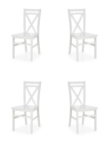 Cztery krzesła białe - 8074