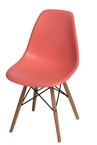Krzesło P016W PP dark peach, drewniane nogi - d2design