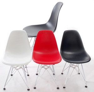 Krzesło JuniorP016 czerwone, chrom. nogi - d2design