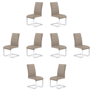 Osiem krzeseł cappucino - 1098