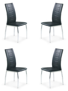 Cztery krzesła czarne - 6583