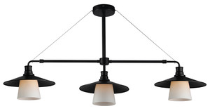 Loft Lampa Wisząca 3x60w E27 Czarny - Candellux