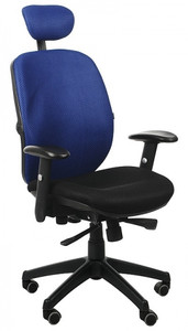 Fotel biurowy KB-912A niebieski Stema