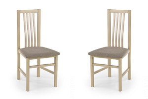 Dwa krzesła tapicerowane dąb sonoma  - 1289