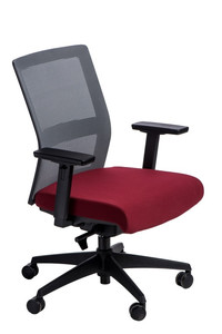 Fotel biurowy Press szary/czerwony - Maduu Studio Promocja