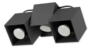 Lampa sufitowa Kraft 3 czarna - Lampex