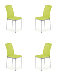 Cztery krzesła lime green - 7039
