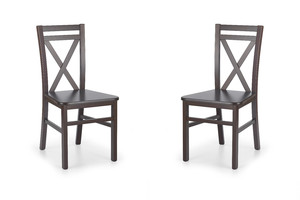 Dwa krzesła ciemny orzech - 8081