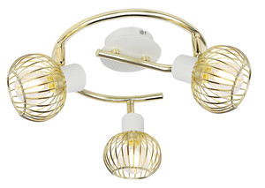Oslo Lampa Sufitowa Spirala 3x40w E14 Biały/Złoty - Candellux