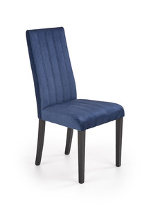 Krzesło DIEGO 2 czarny / tap. velvet pikowany Pasy - MONOLITH 77  - Halmar