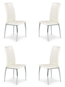 Cztery krzesła białe - 6576