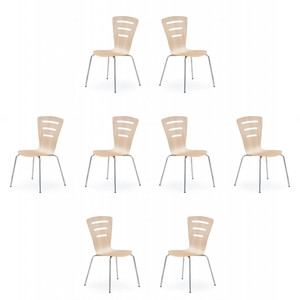 Osiem krzeseł dąb sonoma - 4312