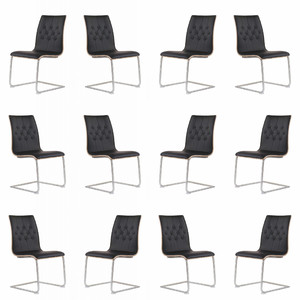 Dwanaście krzeseł czarnych orzech - 7428