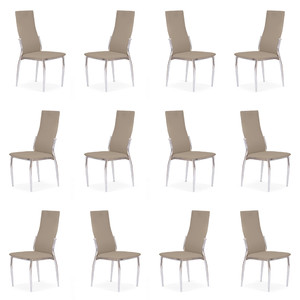 Dwanaście krzeseł chromcappuccino - 1388