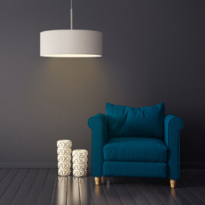 Designerska lampa wisząca SINTRA fi - 50 cm - kolor biały - Lysne