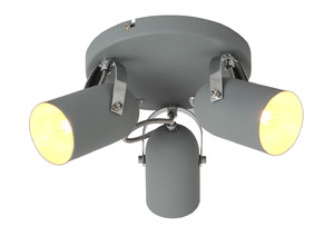 Gray Lampa Sufitowa Plafon 3x40w E14 Szary - Candellux