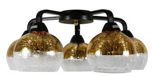 Cromina Gold Lampa Sufitowa 5x60w E27 Czarny - Candellux