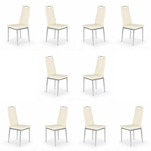 Dziesięć krzeseł kremowych - 1722