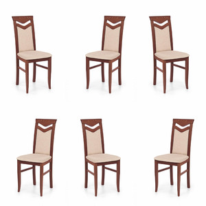 Sześć krzeseł tapicerowanych - 0787