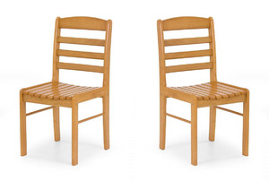 Dwa krzesła olcha złota - 6732