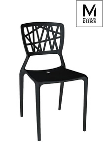 MODESTO krzesło VIND czarne - polipropylen - king home
