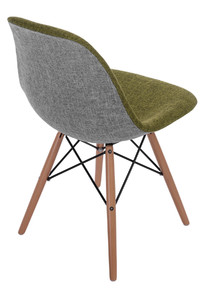 Krzesło P016W Duo zielono szare - d2design Promocja