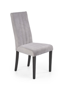 Krzesło DIEGO 2 czarny / tap. velvet pikowany Pasy - MONOLITH 85  - Halmar