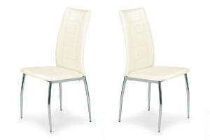 Dwa krzesła beżowe - 3420