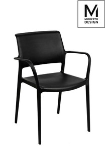 MODESTO krzesło PETRA czarne - polipropylen - king home