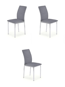 Trzy krzesła popielate - 2980