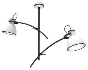 Zumba Lampa Wisząca 2x60w E27 Biały+Czarny - Candellux