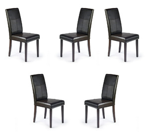 Pięć krzeseł wenge / ciemny - 7006