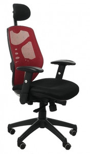 Fotel biurowy SPECTRUM HB NET czerwony - SitPlus