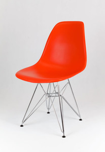 Sk Design Kr012 Pomarańczowe Krzesło Chrome