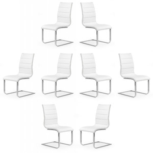 Osiem krzeseł białych ekoskóra - 2026