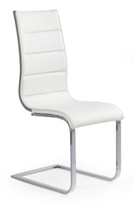 K104 krzesło biały/popiel ekoskóra  - Halmar