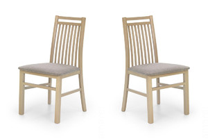 Dwa krzesła tapicerowane  dąb sonoma  - 4694