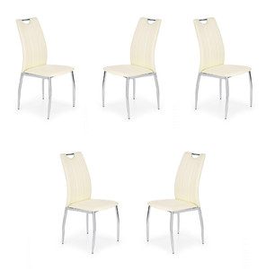 Pięć krzeseł białych - 4793