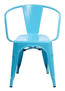 Krzesło Paris Arms niebieskie inspirowan e Tolix - d2design