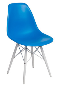 Krzesło P016W PP niebieskie/white - d2design
