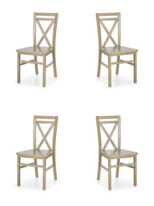 Cztery krzesła dąb sonoma - 8098