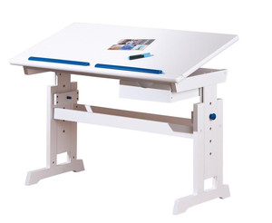 BARU biurko biało-różowo-niebieskie  - Halmar