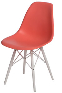 Krzesło P016W PP dark peach/white - d2design