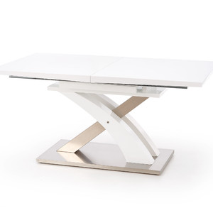 Stół SANDOR rozkładany biały lakierowany  - Halmar