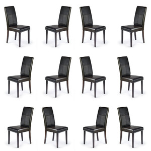 Dwanaście krzeseł wenge / ciemny - 7006