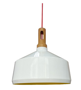 Robinson Lampa Wisząca 36 1x60w E27 Biały / Wnętrze Żółte - Candellux